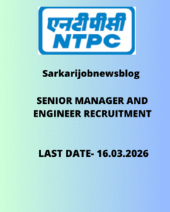 SENIOR MANAGER AND ENGINEER RECRUITMENT